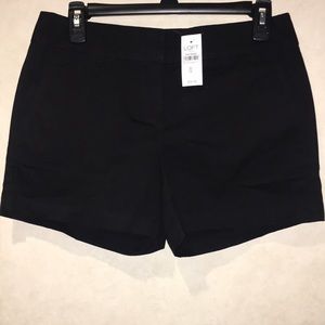 LOFT black chino shorts in size 0